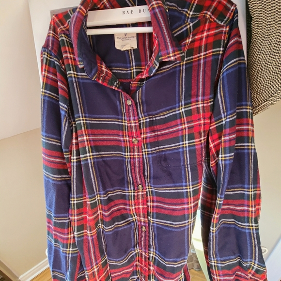 AE oversized flannel shirt - Picture 1 of 3